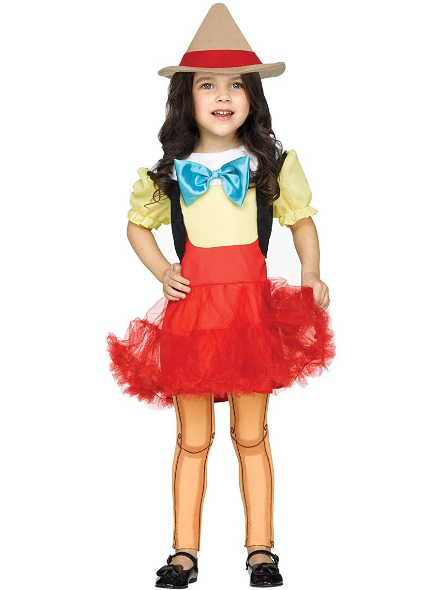 Wooden Girl Puppet Girl's Costume