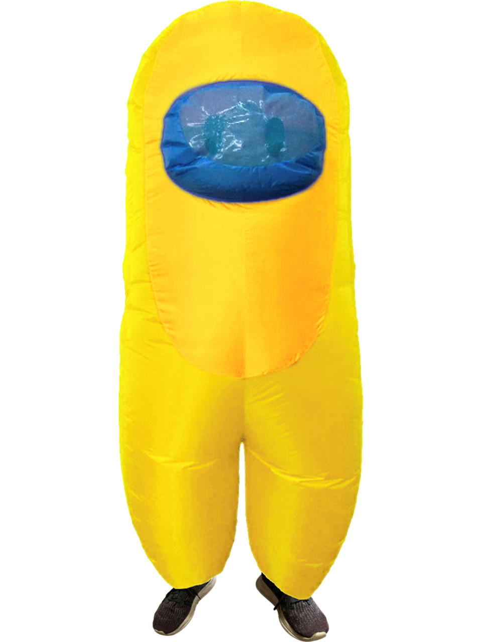 Adult Yellow Amongst Us Sus Imposter Crewmate Killer Inflatable Costume -  BlockBuster Costumes