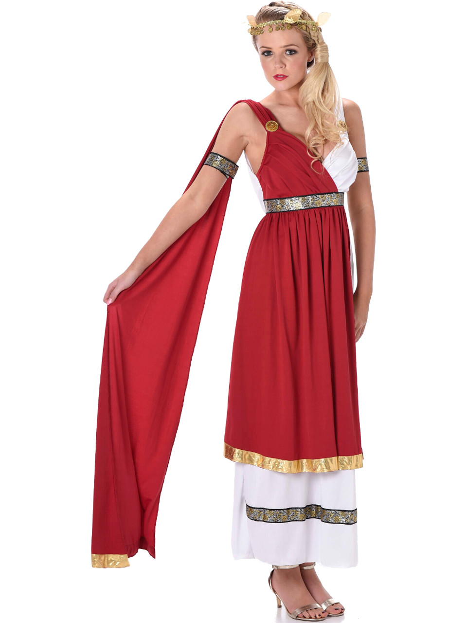 Amazon.com: zdhoor Women's Ancient Roman Greek Empress Toga Dress Queen  Caesar Medieval Halloween Costume Outfits White 3X-Large : Clothing, Shoes  & Jewelry