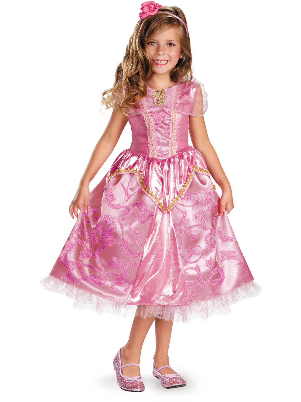 Sleeping Beauty Aurora Deluxe Gown Girl's Costume