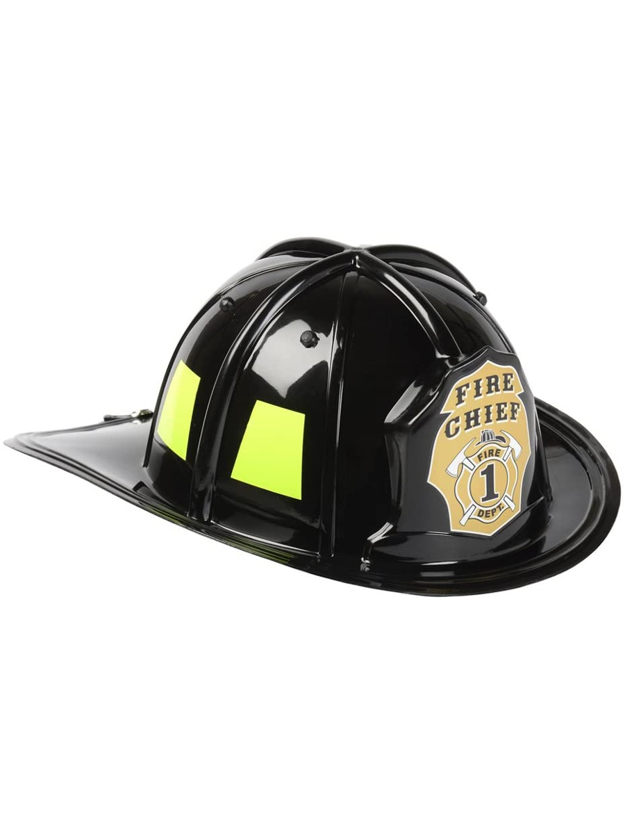 Black Fireman Firefighter Hat