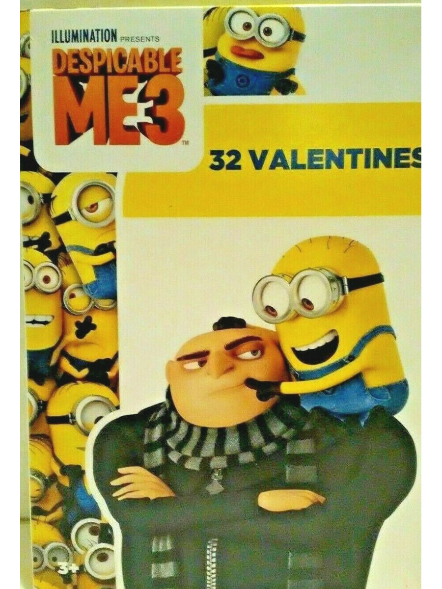 Despicable Me 32 Pack Of Valentines Day Cards