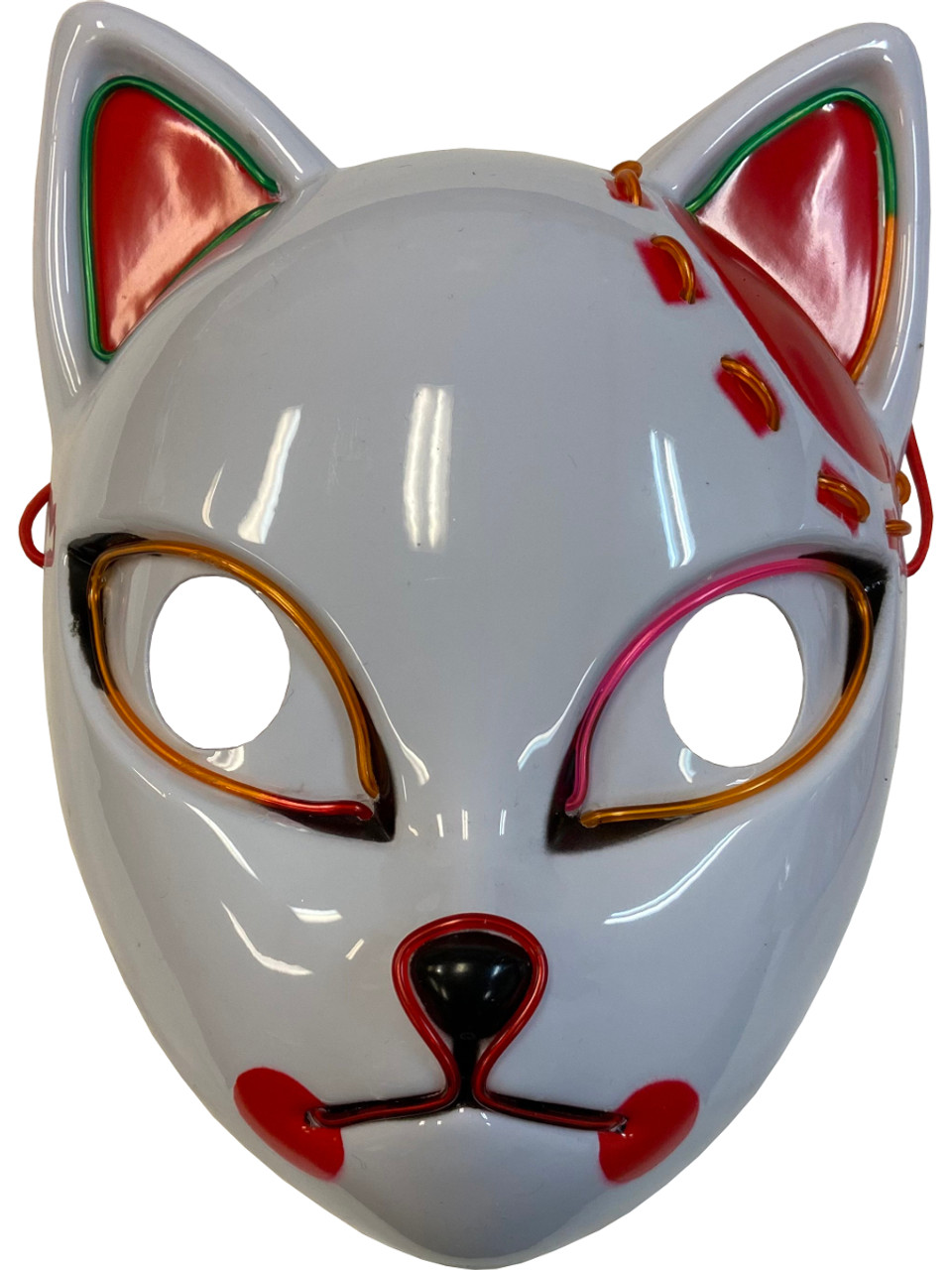 Light Up Stitched Anime Cat Mask