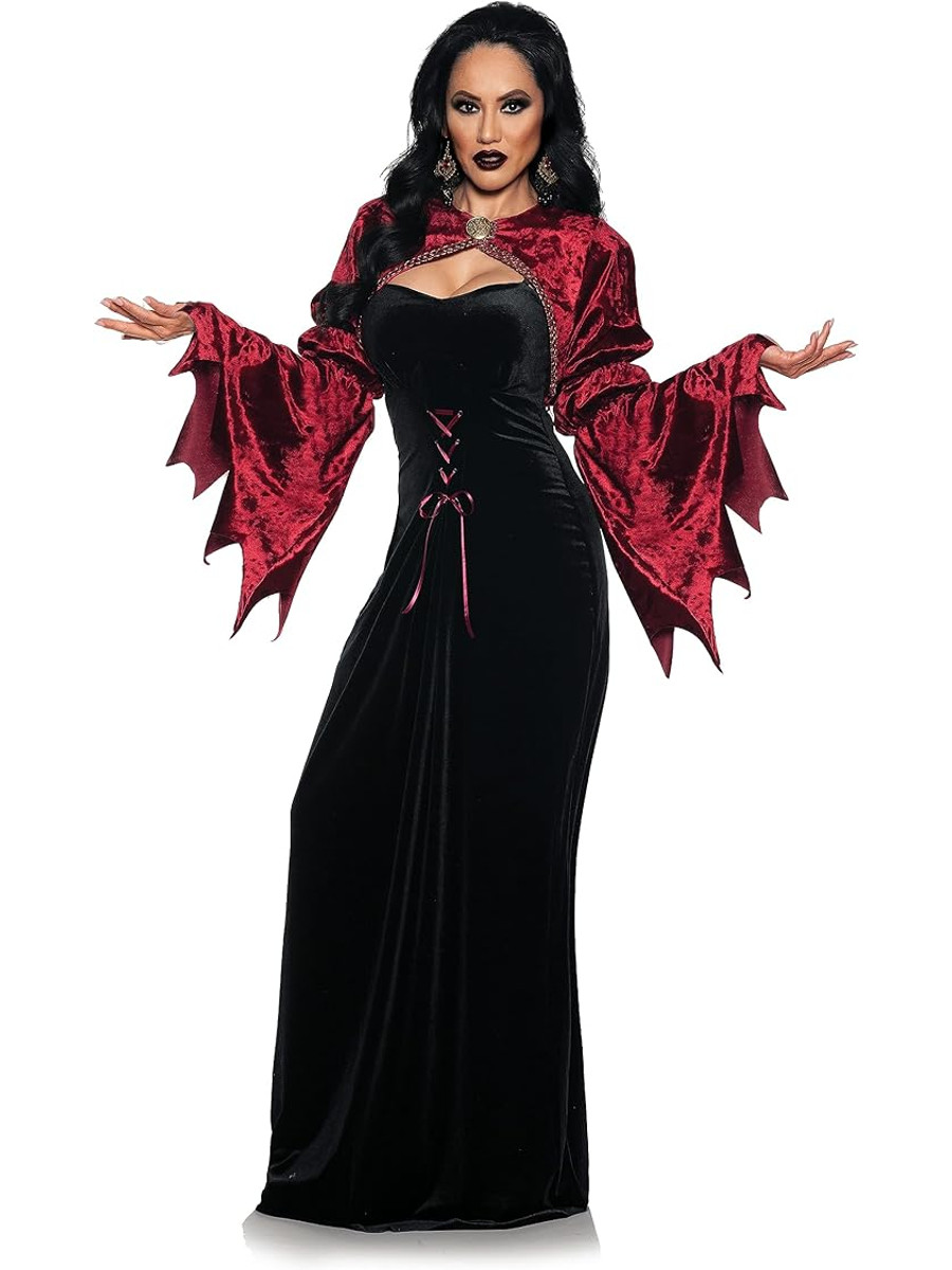 blue dress for baby girl Black Majesty Vampire Goth Dress [Plus Size] main image 0