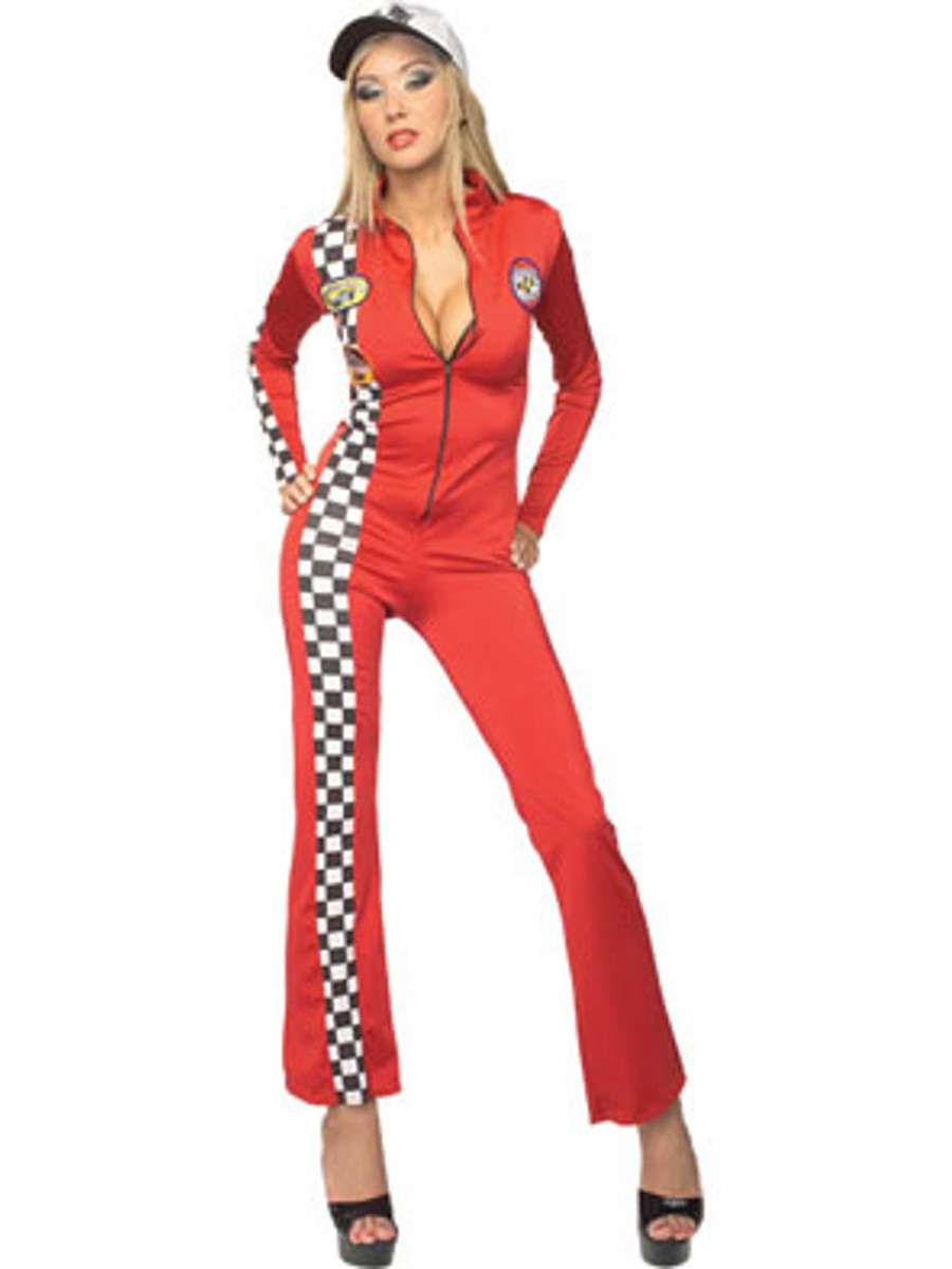 women's race car jumpsuit shorts
