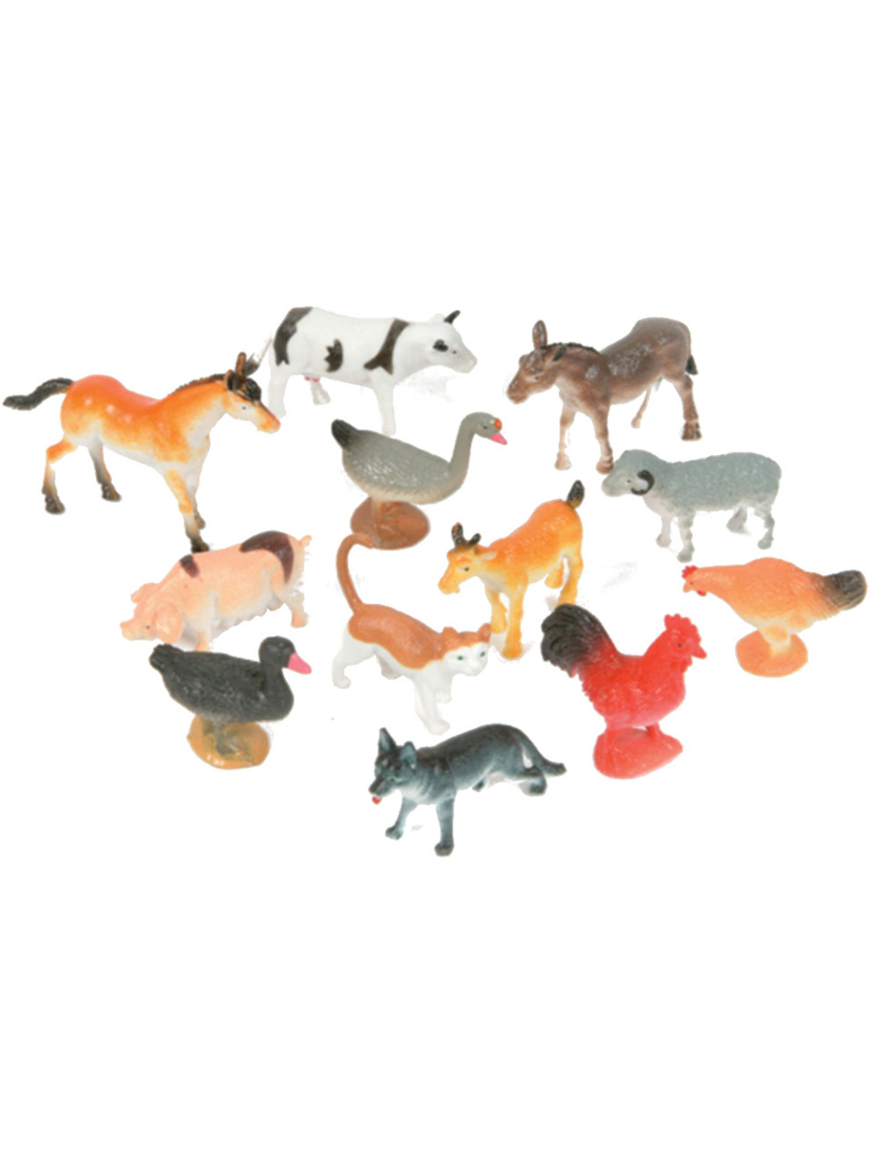 Plastic Farm Animal Figures - Assorted, Ages 3+