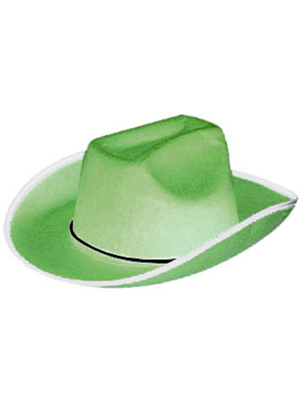 green felt cowboy hat