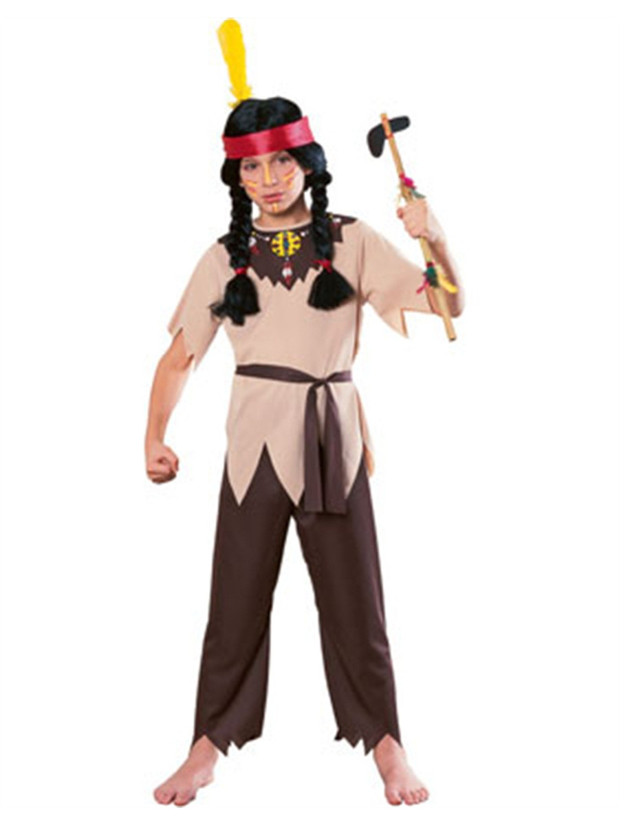 Native American Indian Kids Fancy Dress Wild West Book Week Boys Girls Costume e