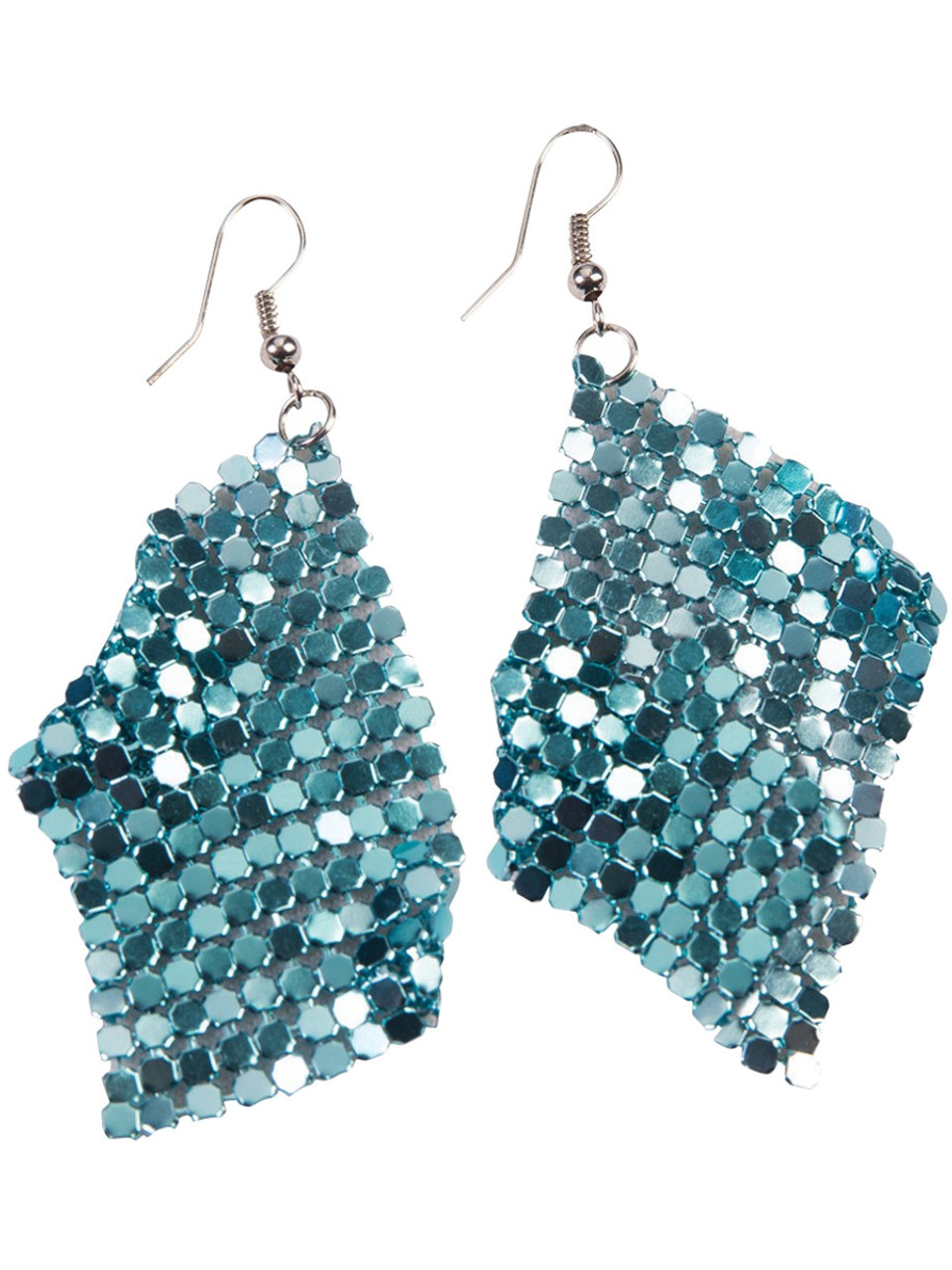 Silver Sequin Earrings - avalaya.com