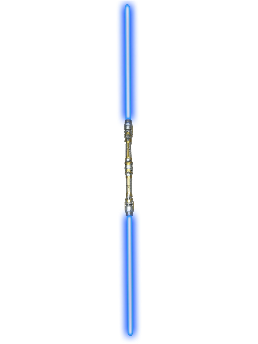 52" Blue Dual Sided Light Sword Laser Saber Staff Toy
