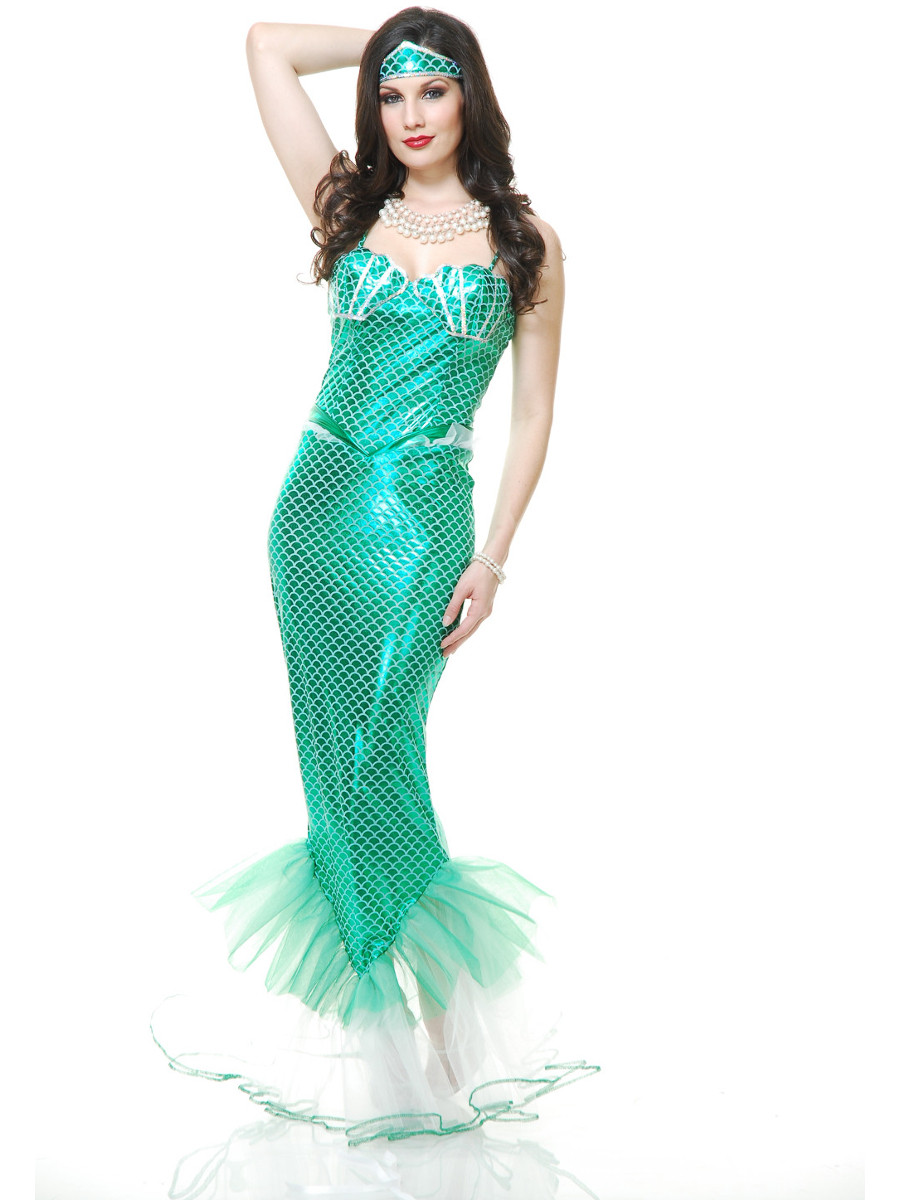 chinese dress ladies Sexy Beach Mermaid Dress Halloween Cosplay Costume Stage Carnival Party Adult Suit Women Fantasy Sequins Suit Purple / XL main image 0