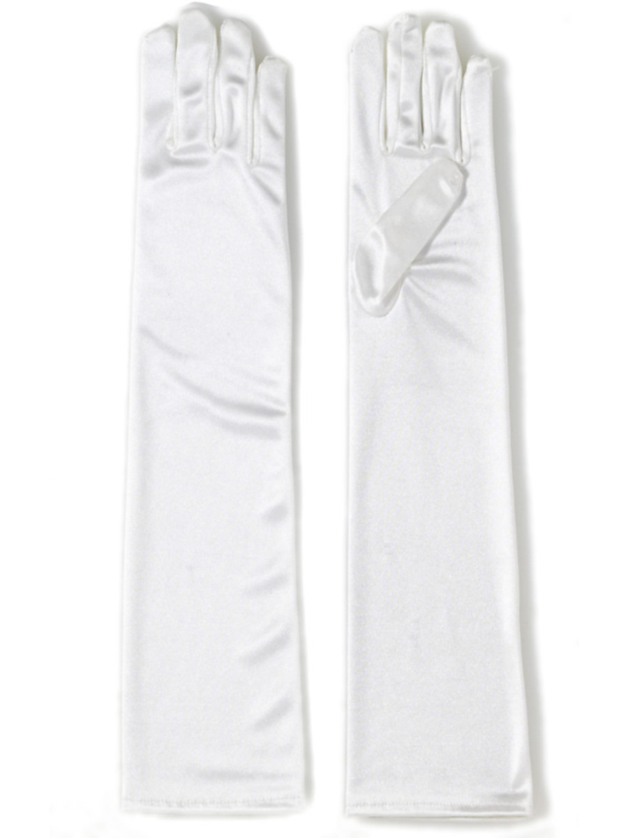 Adult's Deluxe Long Beige Dress Gloves