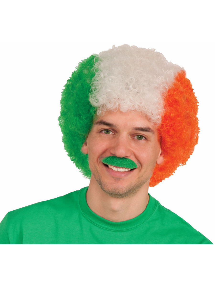 Irish St. Patrick's Day Afro Clown Wig