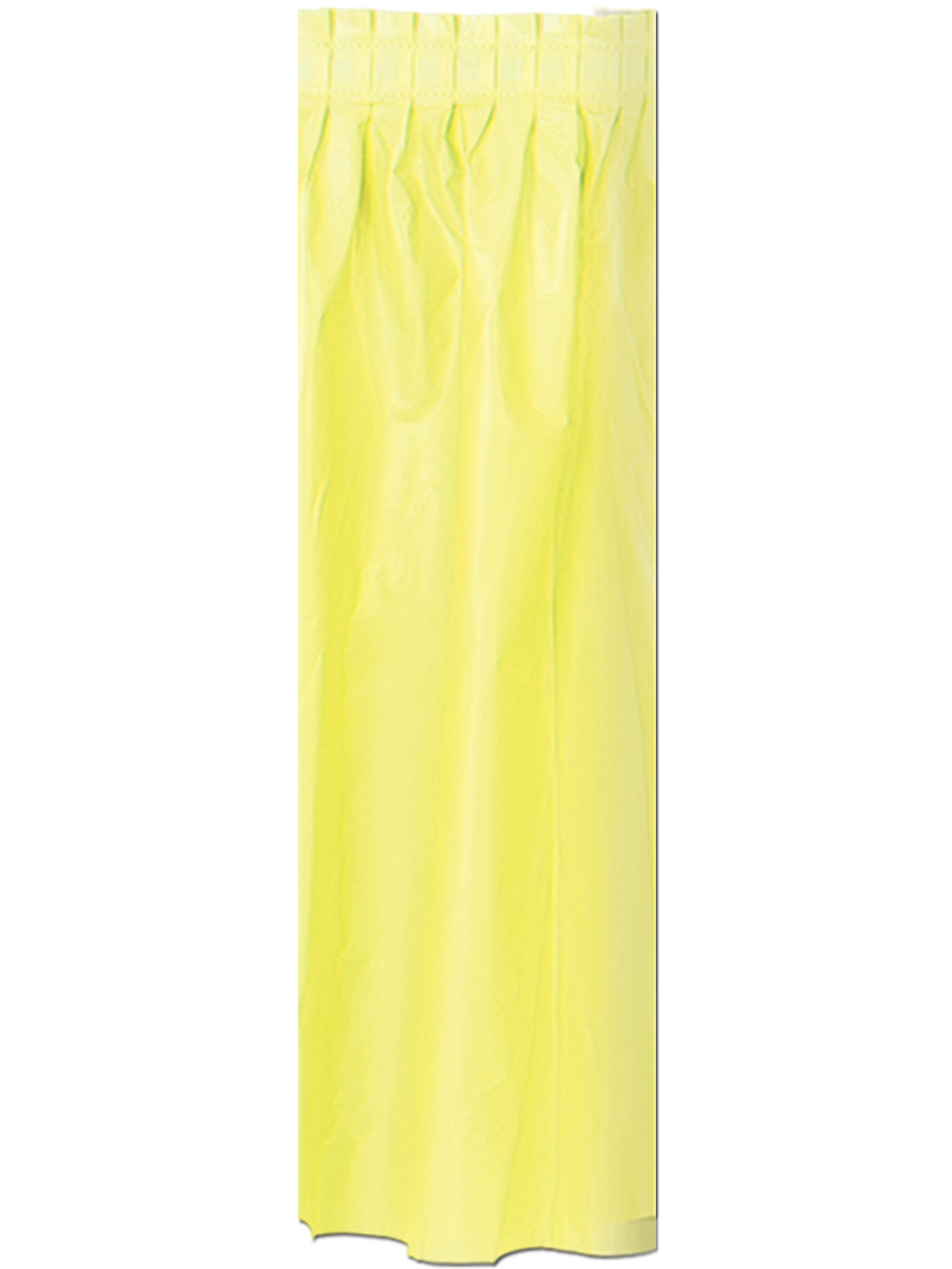 Yellow Plastic Table Skirt