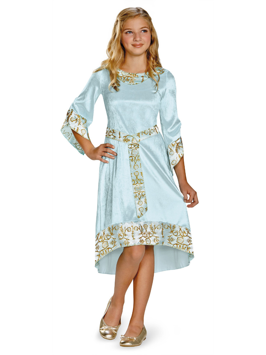 Classic Blue Princess Aurora Girls Costume Dress