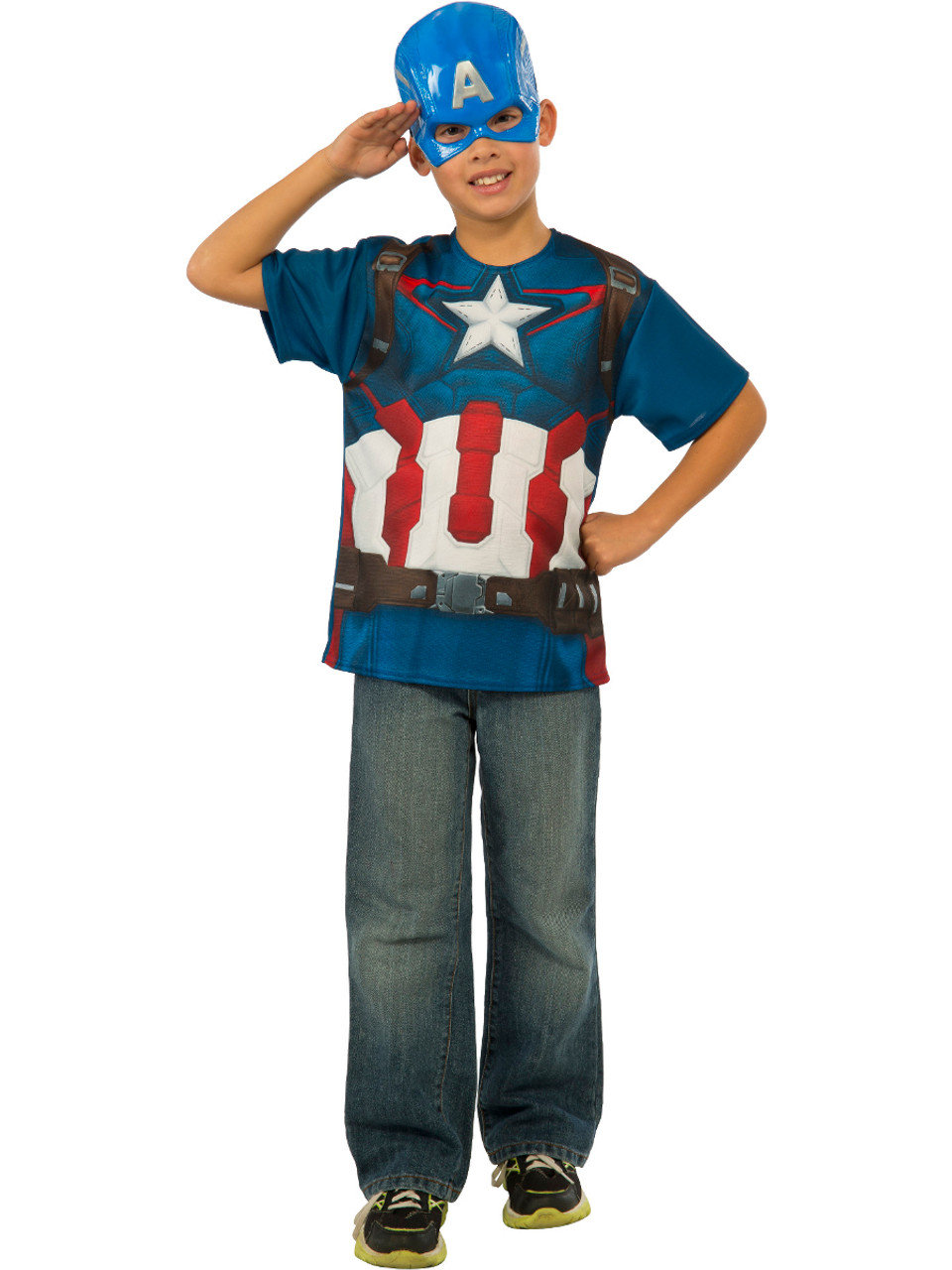 Captain America Kids Costume Large 12-14
