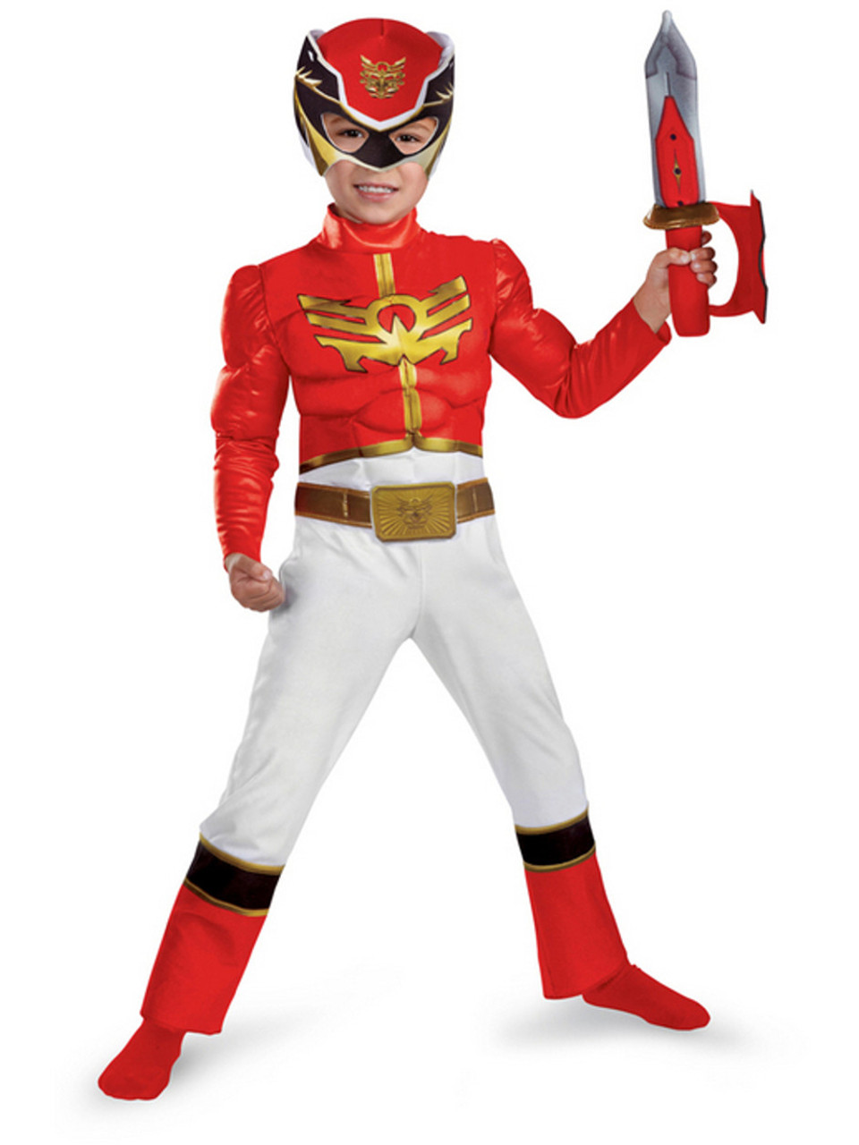 Red Power Rangers Megaforce Muscle Costume