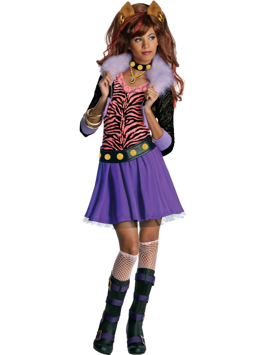 Kid's Monster High Clawdeen Wolf Schoolgirl Werewolf Costume