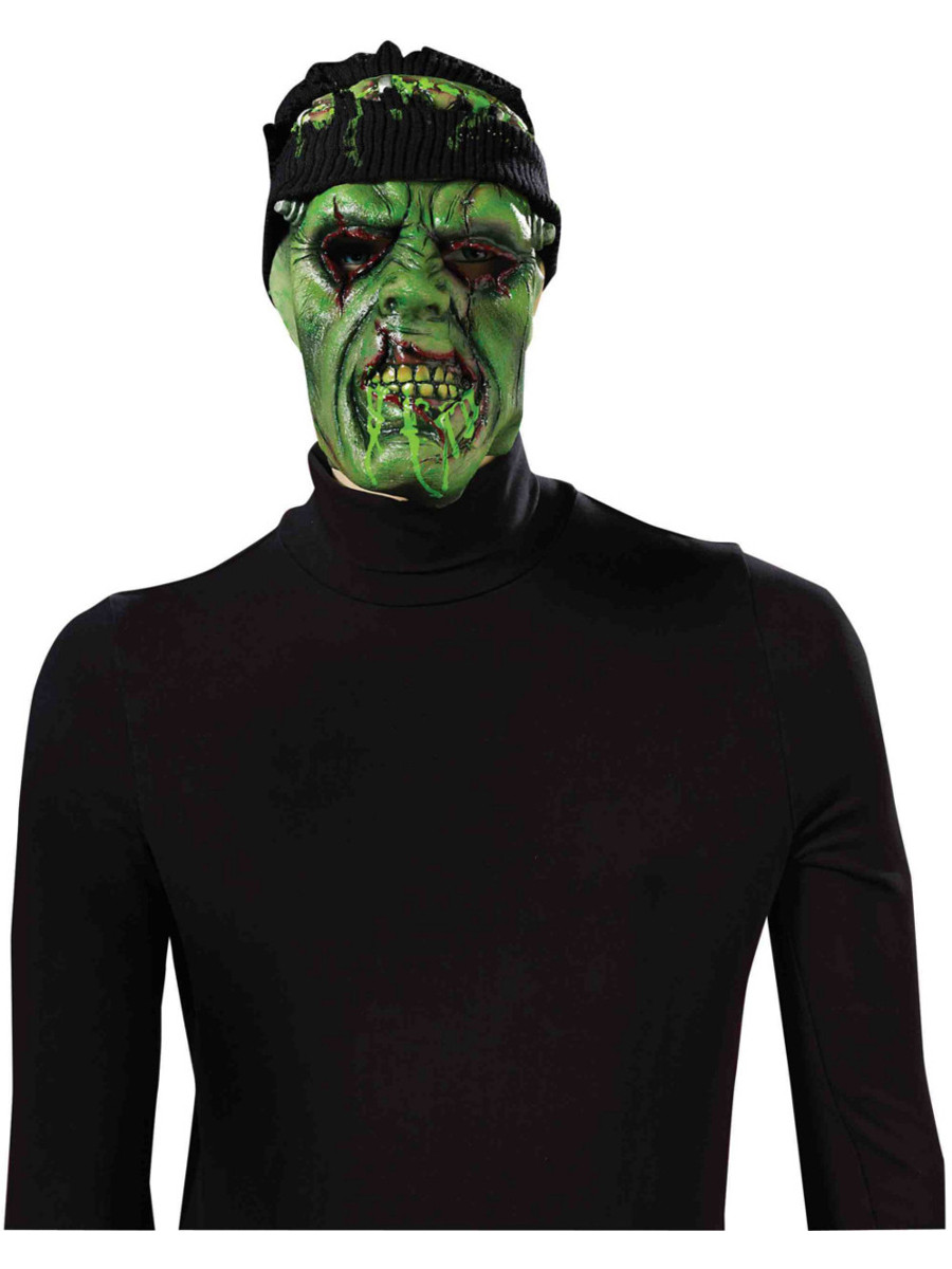 Adult's Biohazard Lab Monster Mask And Hat