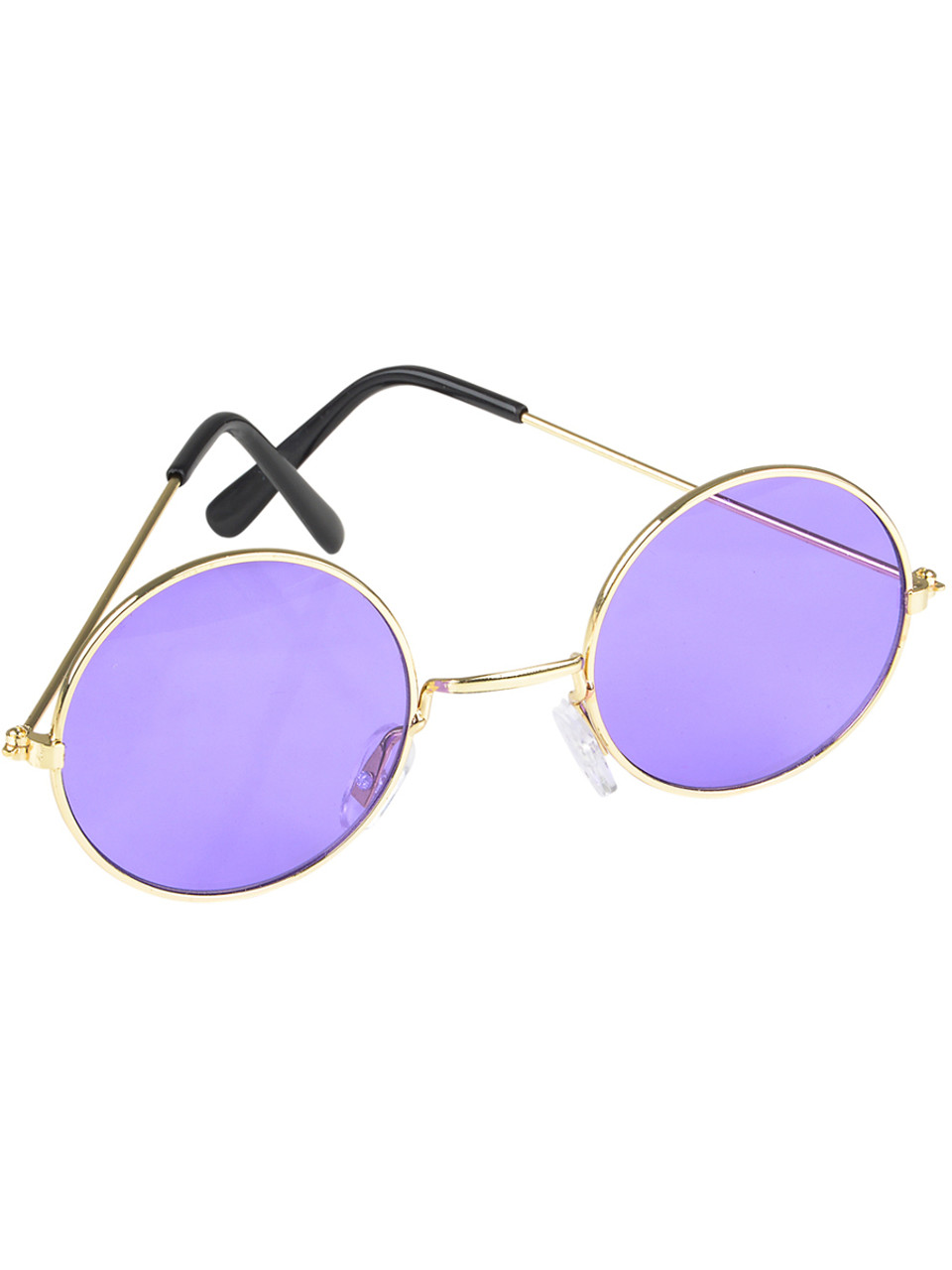 Round Funky Fashion Retro Sunglass w/ Metal Arms - Walmart.com