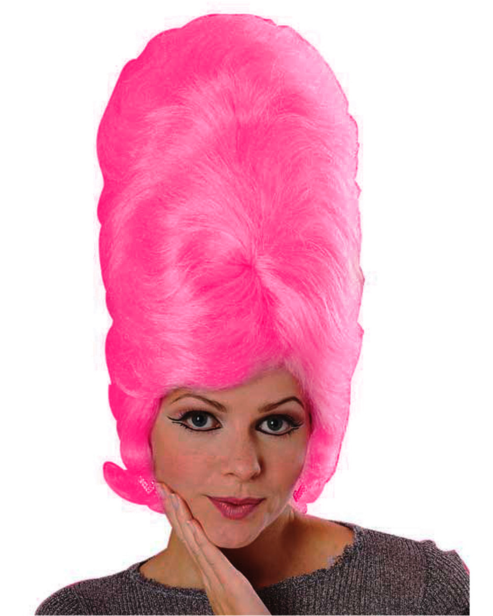 Women's Pink Beehive Wig