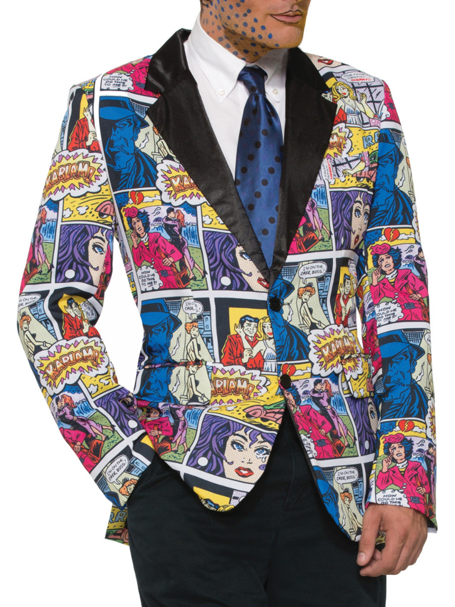 Men's Pop Art Comic Blazer