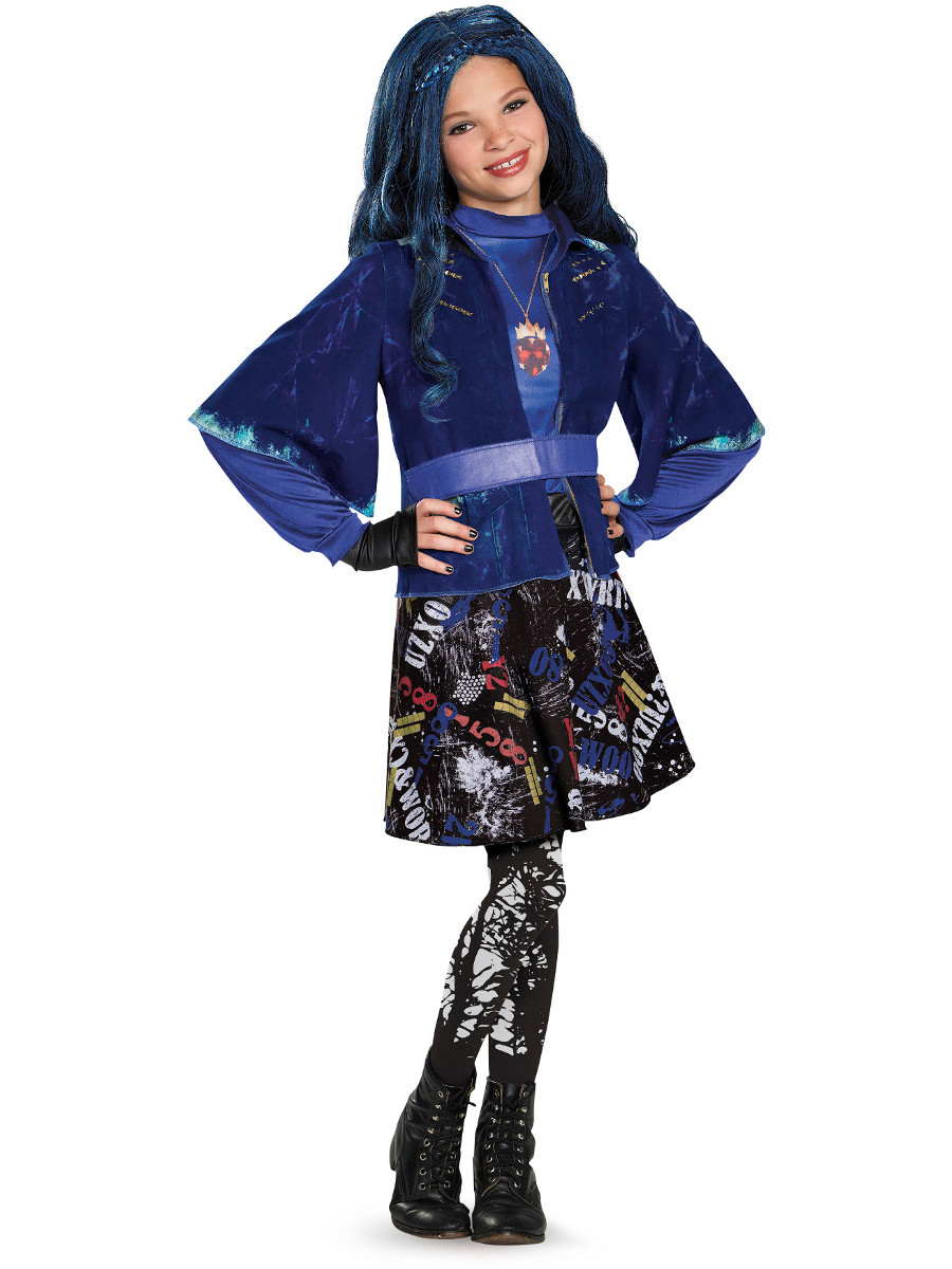 Disney Descendants Evie Costume Child Blue Red White Black