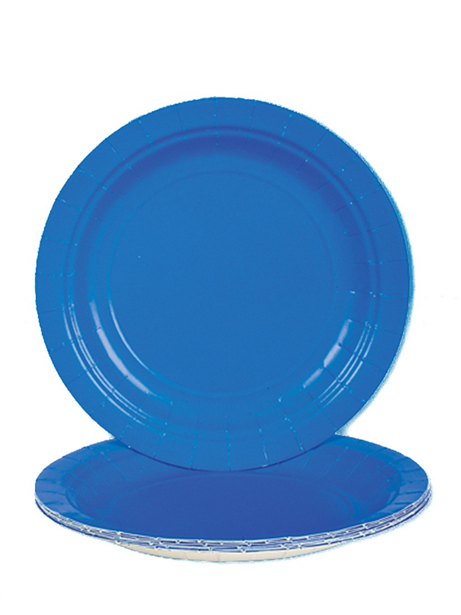 Lot of 25 7" Blue Paper Plates