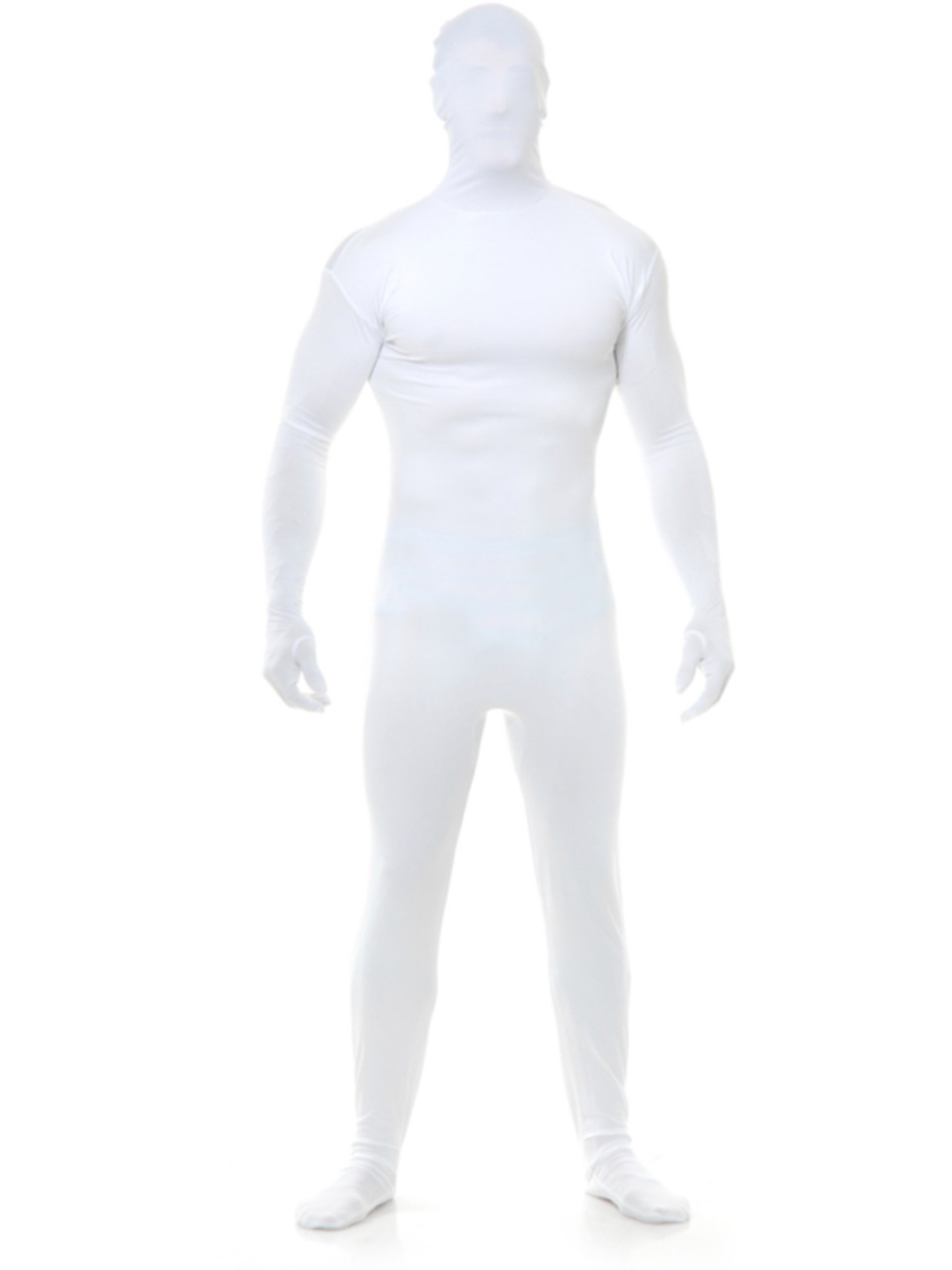 White Fur Body suit with White 8 inch Muscular body