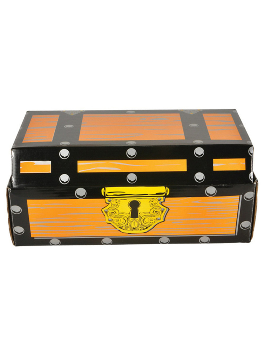 12" Cardboard Pirate Treasure Chest