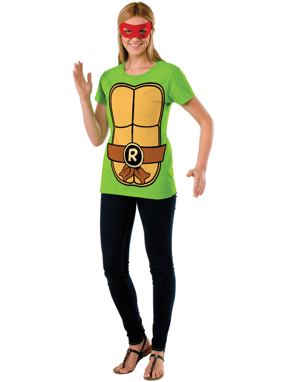 Adult Teenage Mutant Ninja Turtles T Shirt Costume Kit