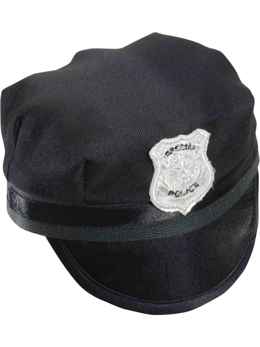Black Mini Police Hat