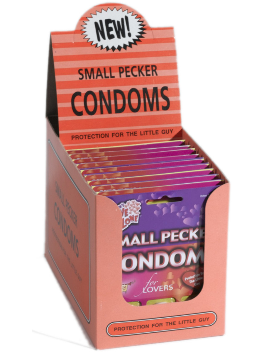Little Ricky Condoms Pack of 3 Small Pecker Prank Condoms