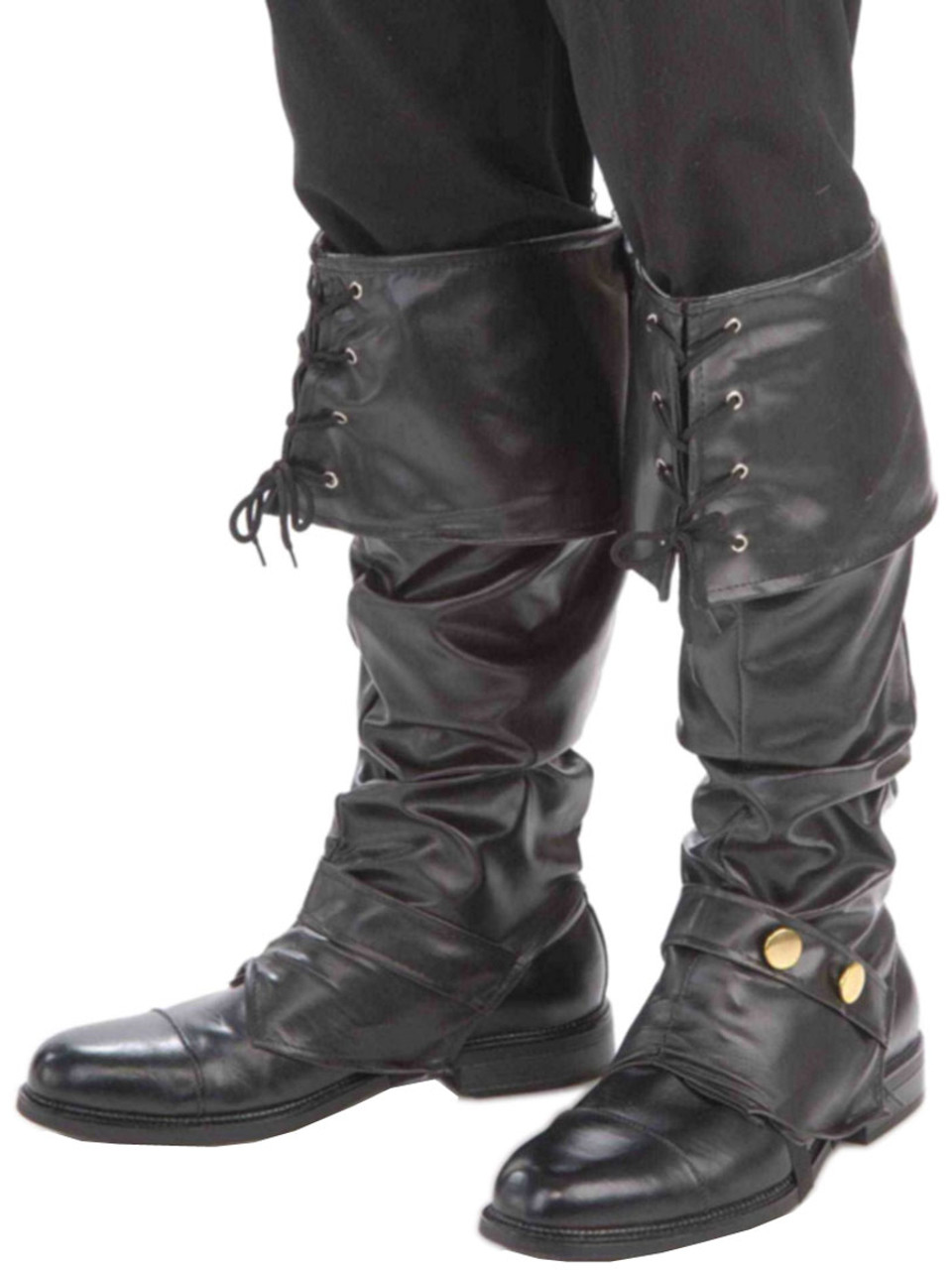 Deluxe Faux Leather Pirate Boot Covers 8518