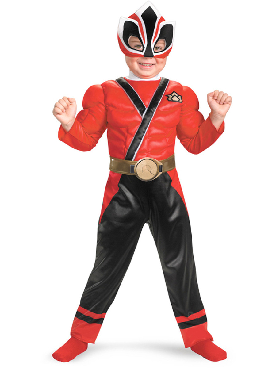 Red Power Ranger Samurai Muscle Costume