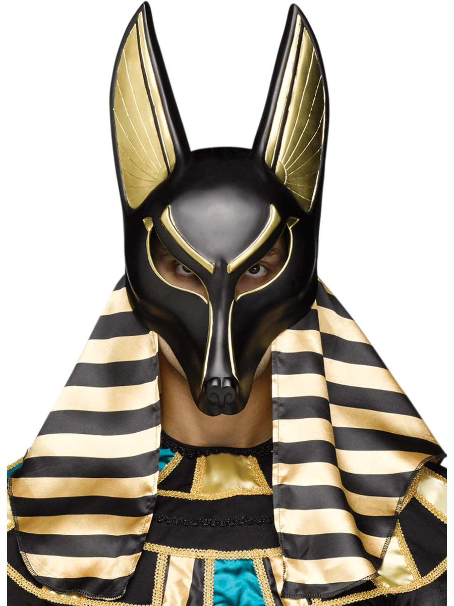 Black And Gold Anubis Mask