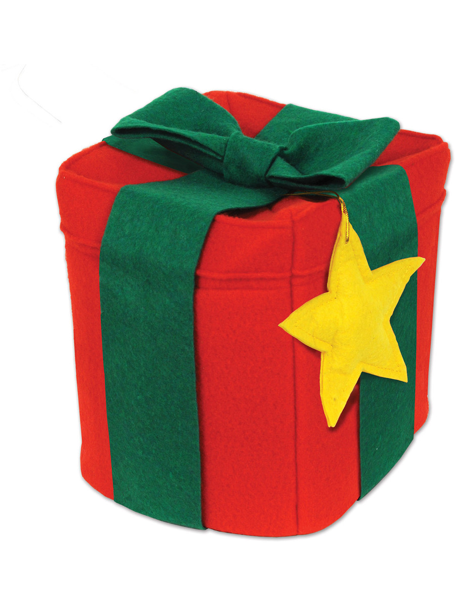 Felt Christmas Gift Box Hat