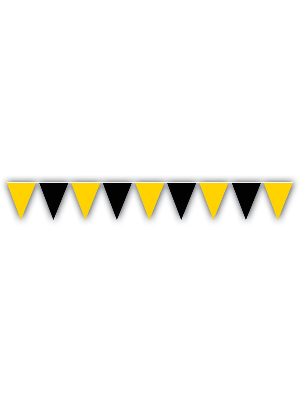 Black And Yellow Pennant Flag String Banner