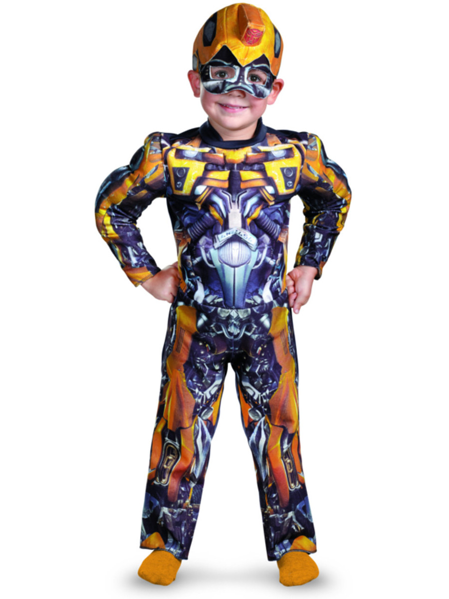 Transformers Bumblebee Kostüm Für Kleinkinder – Mit Muskeloptik Und Maske