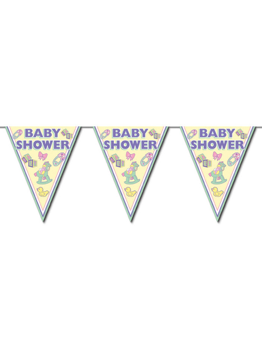 Baby Shower Pennant Flag String Banner