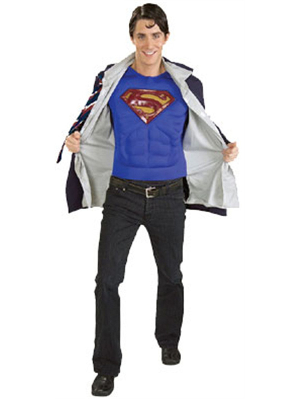 Reversible Superman Clark Kent Adult Deluxe Costume