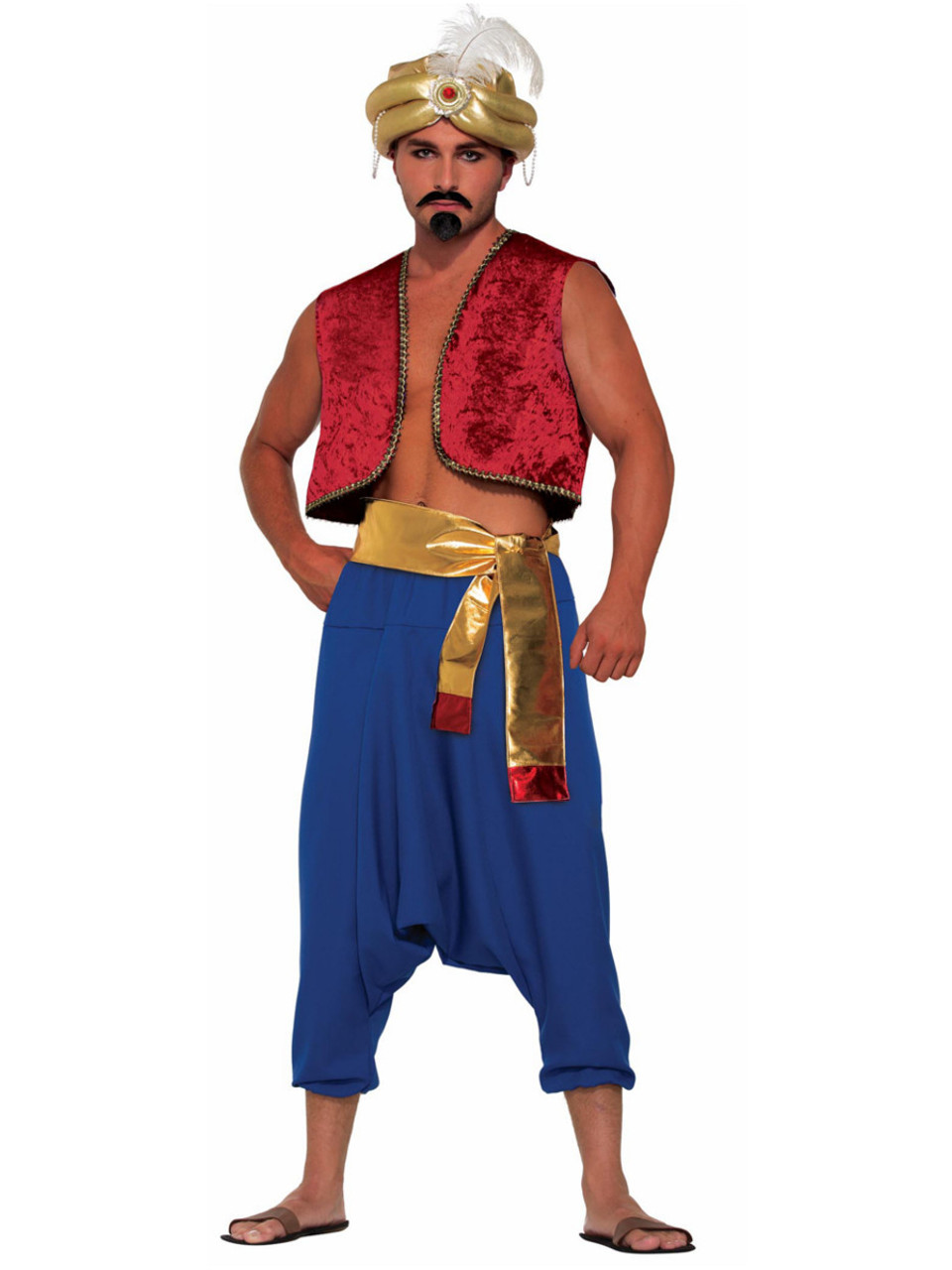 Men's Desert Prince Red Genie Vest