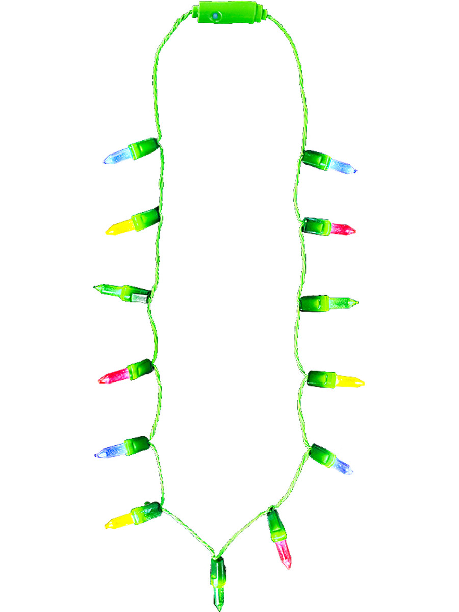 Light Up Mini Christmas Lights Necklace
