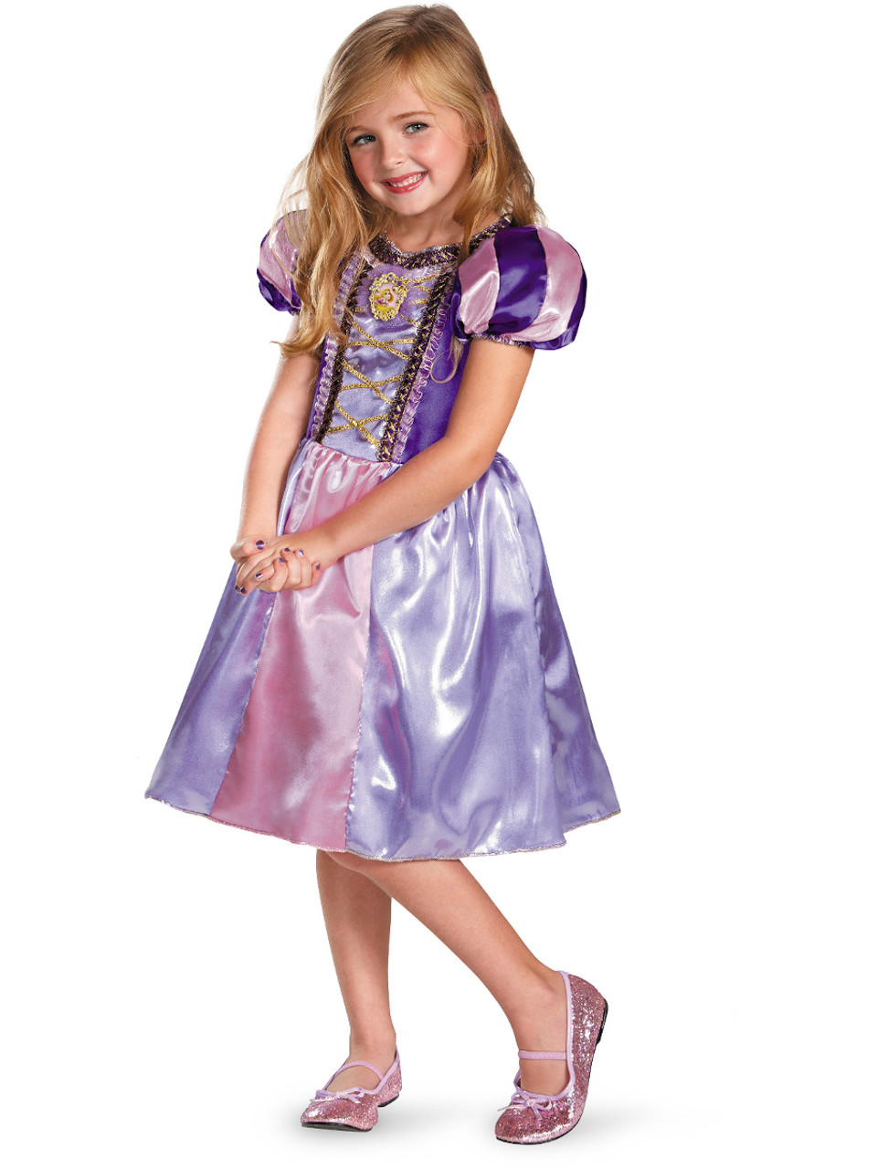 Girls Classic Sparkle Rapunzel Costume