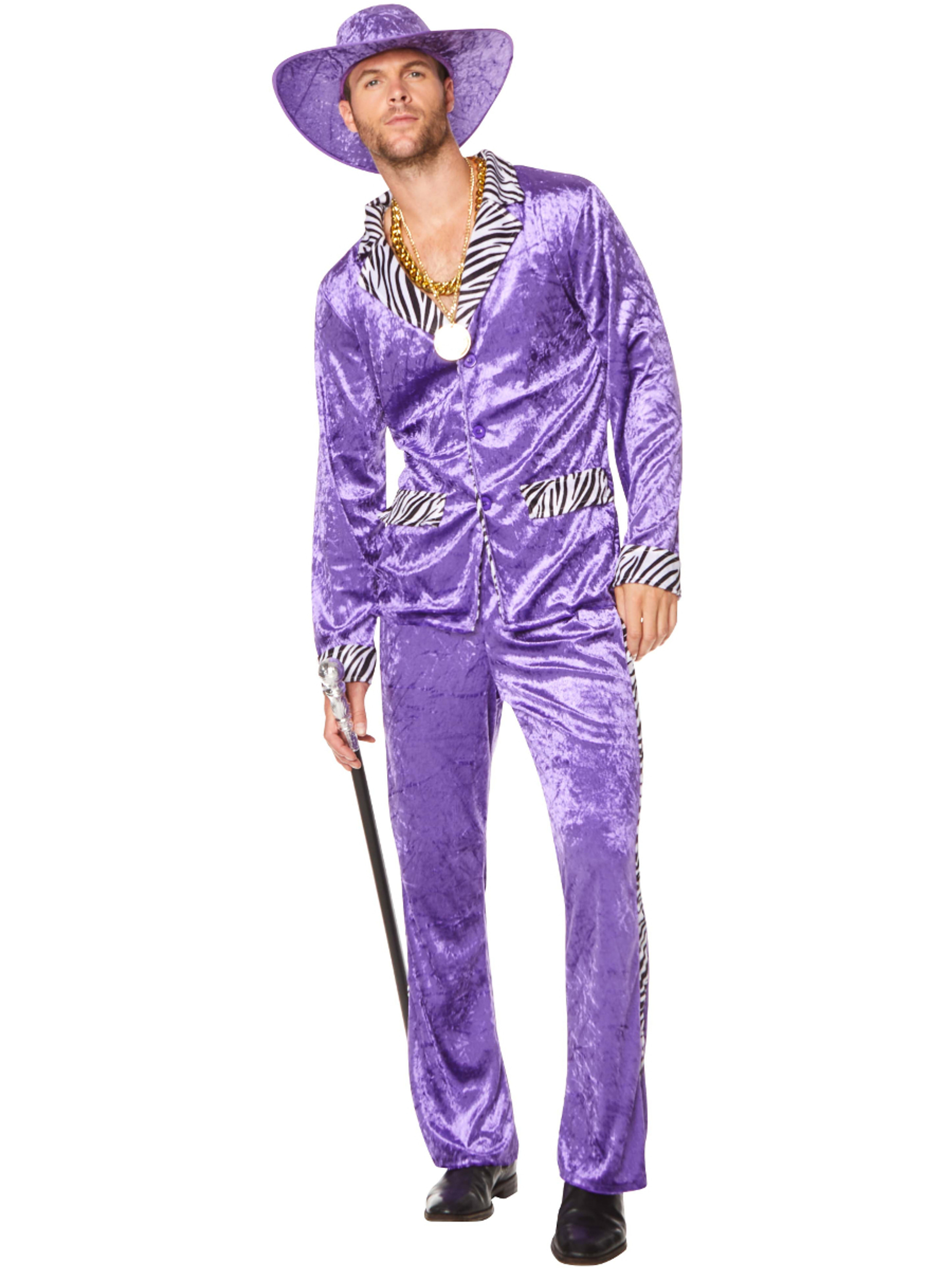 80s Purple Pimp Suit Men's Costume