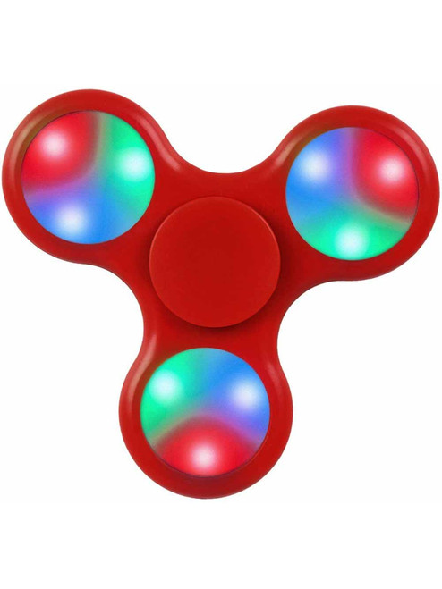 Fidget Spinner High Speed Red Light Up Weights Relief Toy
