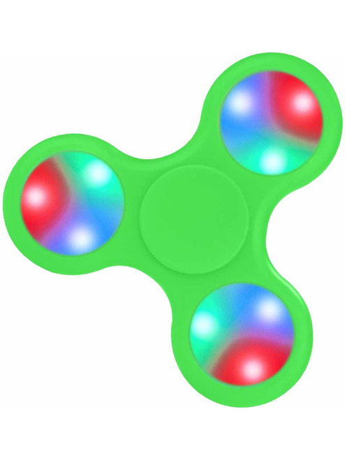 Fidget Spinner High Speed Green Light Up Weights Relief Toy
