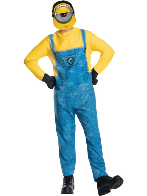 Adult Mens Despicable Me 3 Minion Mel Jumpsuit Costume