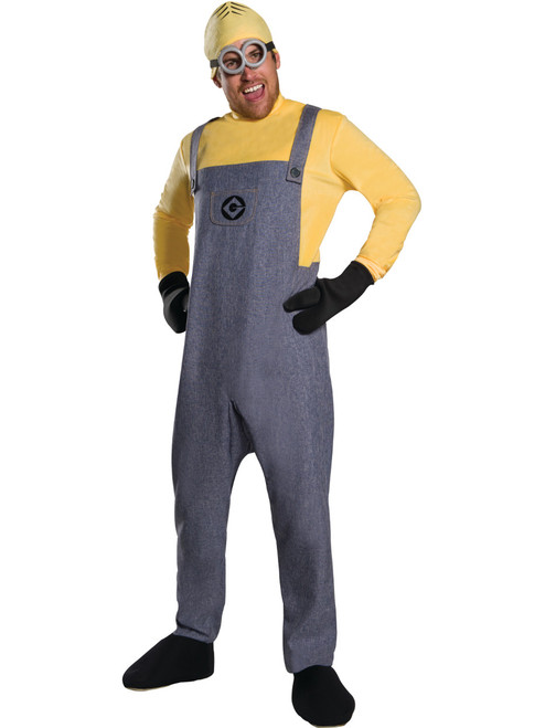 Adult Mens Deluxe Despicable Me 3 Minion Dave Jumpsuit Costume
