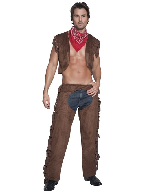 Adults Men's Ride Em High Dream Western Cowboy Costume